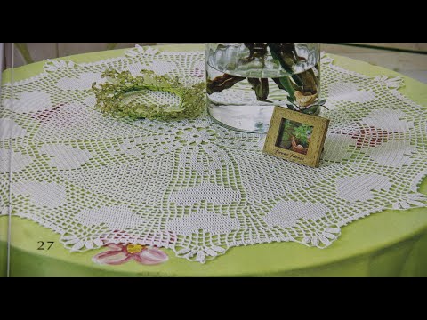 Видео: НЕЖНАЯ САЛФЕТКА-МИНИ-СКАТЕРТЬ часть ПЕРВАЯ. СХЕМЫ.