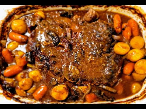 Видео: Жаркое из лопатки, запеченное в духовке в школе Оле