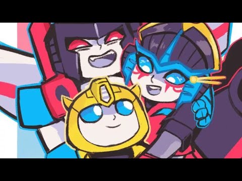 Видео: Трансформеры Кибервселенная на песню ,,We are family”.