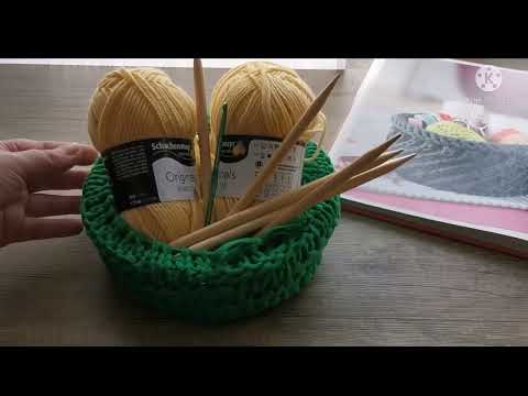 Видео: Корзинка спицами. Всего за паручасов😊#вязаниеспицами #вязание #связать_заодиндень
