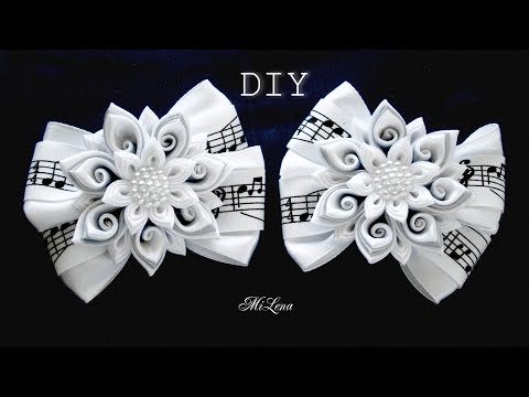 Видео: РЕЗИНКИ-БАНТИКИ, МК / DIY KANZASHI SCHOOL BOWS