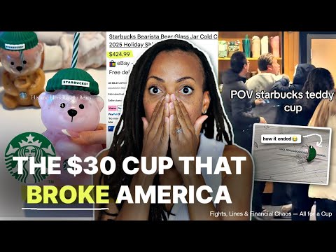 Видео: Хаос в стаканчиках Starbucks: американцы борются за стеклянных мишек в условиях кризиса расходов