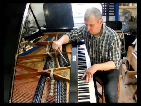 Видео: настройка рояля "Ратке" 19.04.12 (1/2)  piano tuning