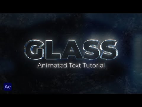 Видео: Создание 3D-анимации стеклянного текста в After Effects