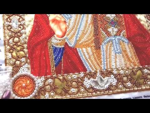 Видео: Икона Св. Николая Чудотворца. ТМ "Маричка". Готовая работа