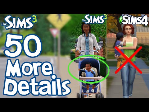 Видео: The Sims 3: ЕЩЕ 50 ЗАБАВНЫХ МЕЛКИХ ДЕТАЛЕЙ, которых нет в Sims 2 и Sims 4
