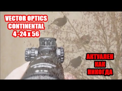 Видео: Этот прицел умеет попадать  4 - 24 х 56 СONTINENTAL от VECTOR OPTICS