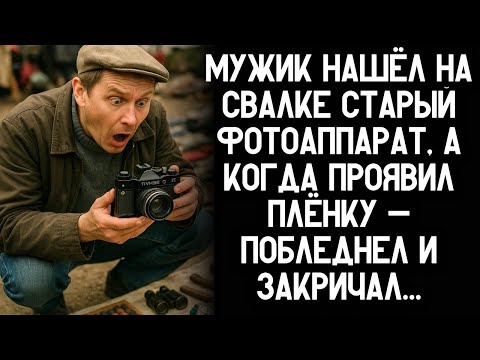 Видео: Мужик нашёл на свалке старый фотоаппарат, а когда проявил плёнку — побледнел...