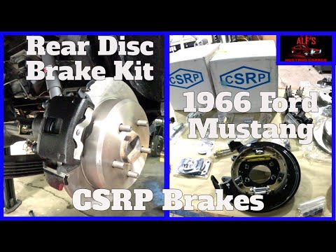 Видео: Переделка заднего дискового тормоза CSRP — Ford Mustang 1966 года