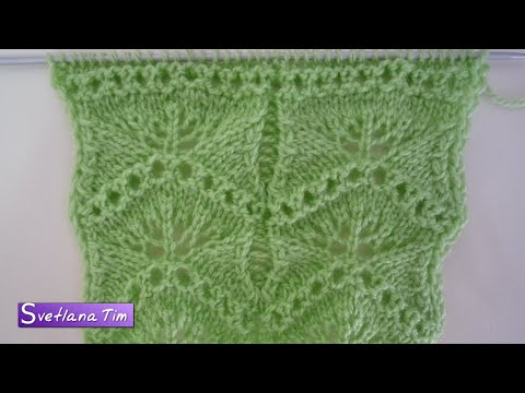 Видео: АЖУРНЫЙ ВОЛНИСТЫЙ узор - Вот такую красоту можно связать японскими узорами. Вязание спицами № 280