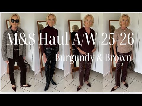 Видео: Коллекция M&S осень/зима 25-26 — бордовый и коричневый — ключевые тренды сезона осень/зима