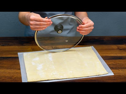 Видео: Идеальная форма с помощью крышки! Будете готовить этот слоеный десерт каждый день