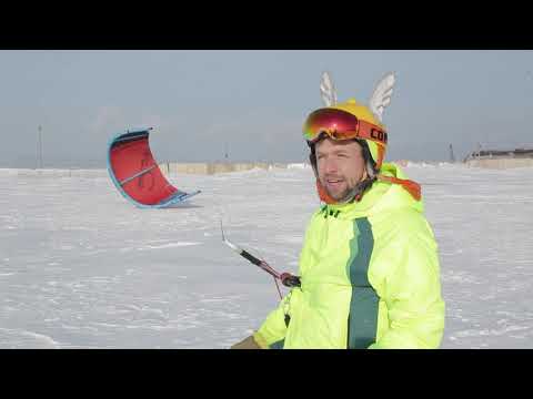 Видео: Телесюжет "Зимний кайтинг"