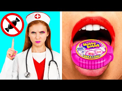 Видео: Как Пронести Еду в Больницу | Сумасшедший Челлендж от Fun Fun Challenge