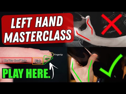 Видео: Мастер-класс по технике игры на гитаре левой рукой — советы и рекомендации