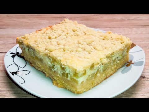 Видео: Пирог с ревенем и творогом "Rhabarberkuchen"