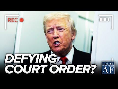 Видео: Трамп зажат в угол и угрожает не выполнить постановление суда