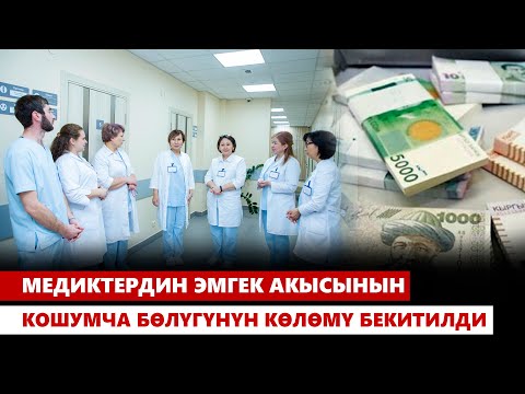 Видео: Медиктердин эмгек акысынын кошумча бөлүгүнүн көлөмү бекитилди