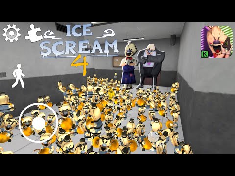 Видео: ИГРАЮ ПРОТИВ 1000 ЛОВУШЕК МОРОЖЕНЩИК 4 - Ice Scream 4