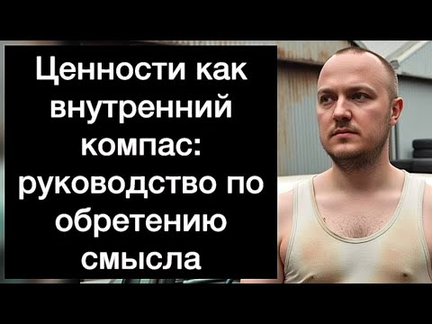 Видео: ЦЕННОСТИ: руководство по обретению смысла и созданию внутренних опор