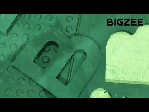 Видео: Резина 10мм твёрдость по Shore00 ~ 85 / процесс создания УП на Bigzee Cutter