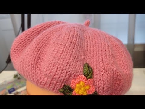 Видео: Классический детский берет/вяжем спицами...