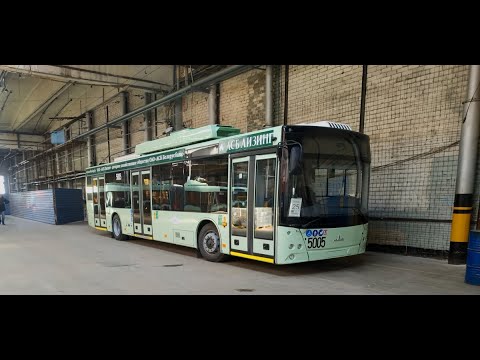 Видео: Троллейбус Минска МАЗ-203Т70,борт.№ 5005,марш.33 (08.05.2020)