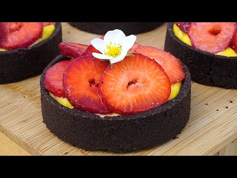 Видео: Самые вкусные и ароматные тарталетки со сливками и клубникой, очень простой рецепт