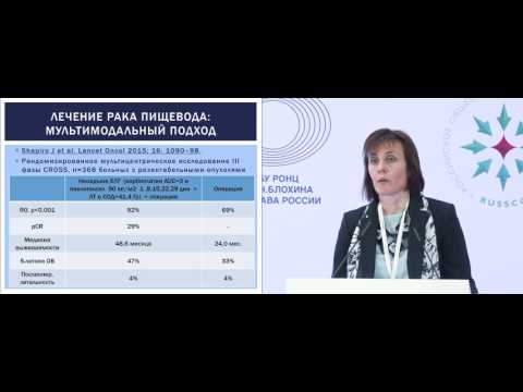 Видео: Современные представления об оптимальной комбинации методов лечения рака пищевода