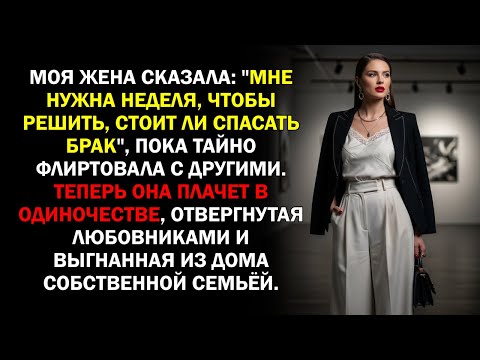Видео: Моя жена сказала: "Мне нужна неделя, чтобы решить, стоит ли спасать брак", пока тайно флиртовала...