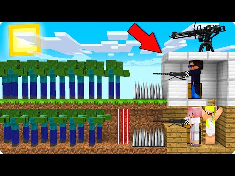 Видео: ⚠️БАЗА ЗА 5 МИНУТ ПРОТИВ АРМИЯ 10000 ЗОМБИ! 100% ЗАЩИЩЕННЫЙ ДОМ ПРОТИВ ПРО В АПОКАЛИПСИС В МАЙНКРАФТ