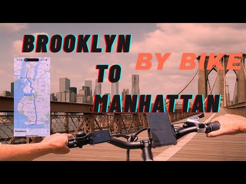 Видео: От Бруклина до Манхэттена на байке | Bike Ride from Brooklyn to Manhattan