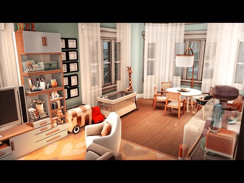 Видео: Квартиры "Жасмин Суит" 2-Б в Сан-Мишуно NO CC \ The Sims 4: Speed Build