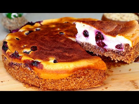 Видео: Овсяно-йогуртовый торт с ягодами 😋. Лучше обычного торта, без сахара, без муки.