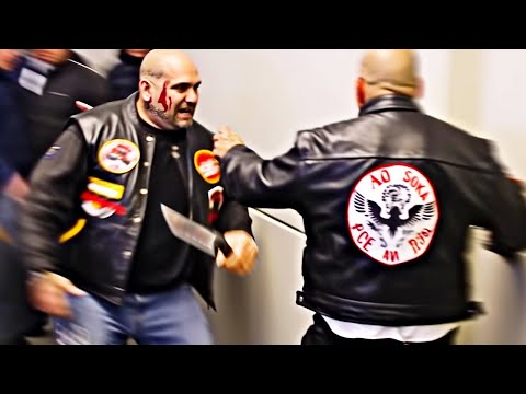Видео: Времена, когда "Ангелы ада" и враждующие байкеры сражались