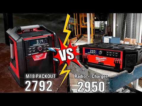 Видео: Обзор и сравнение РАДИО Milwaukee 2792 VS Milwaukee  2950 PACKOUT