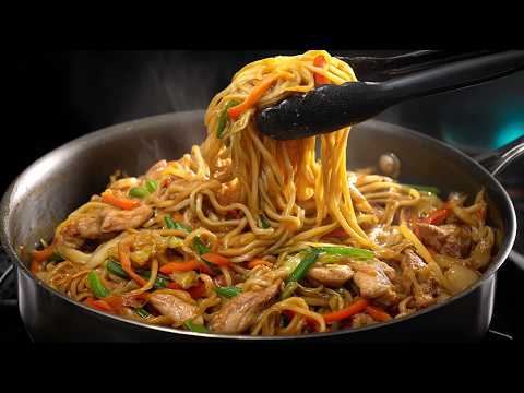 Видео: Я никогда не ел ничего такого вкусного! Паста с овощами и курицей! Простой и вкусный!