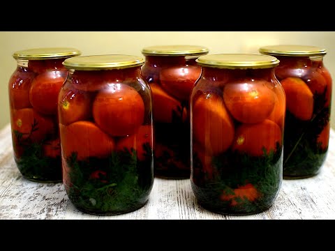 Видео: Еще один рецепт вкусных заготовок.  Сладкие  помидоры с морковной ботвой.