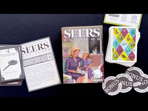 Видео: Распаковка игры Seers Catalog