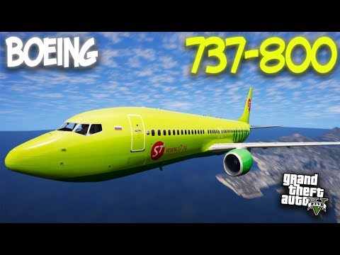 Видео: BOEING 737-800 (БОИНГ 737-800) - АВИАКОМПАНИЯ S7 - ГТА 5 МОДЫ