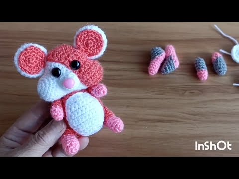 Видео: ,,Хомочка ,,вяжем игрушку , хомячка ч. 1.