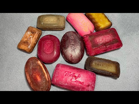 Видео: Крашенное мыло/сухое красное мыло/хруст/soap dry/crunch