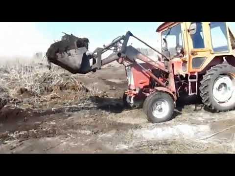 Видео: Работа погрузчиком на Т-25