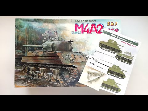 Видео: "Совершерман" - модель М4А2 Sherman от Dragon (6462), масштаб 1:35.