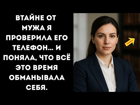 Видео: Втайне от мужа я проверила его телефон… И поняла, что всё это время обманывала себя.