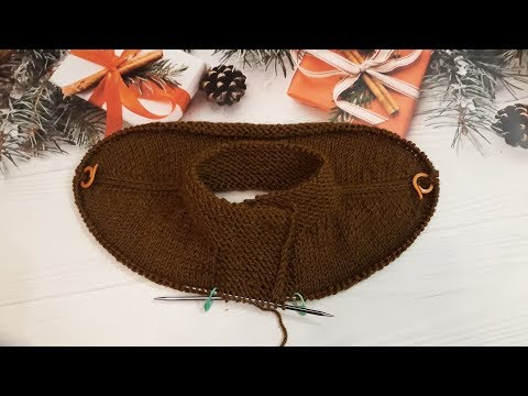 Видео: Кардиган с жаккардовым узором. Часть 2.