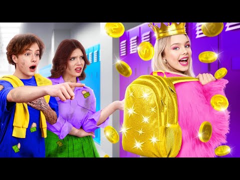 Видео: Богатая Девушка Попала в Бедную Школу! Я Разоблачила Плохого Учителя