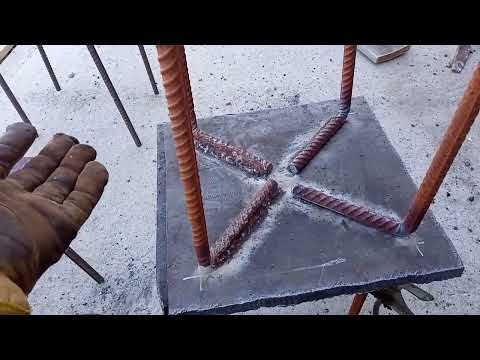 Видео: изготовление и установка закладных. #закладная для столба.