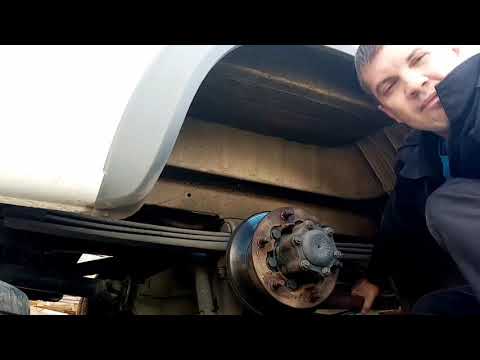 Видео: Натяжка ручника на Mercedes Sprinter 411,413 (Classik)