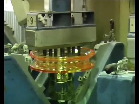 Видео: Производство подвесных стеклянных изоляторов (Production of suspension glass insulators)